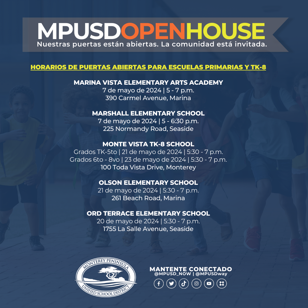 Spanish Elementary & TK-8 Open Houses
