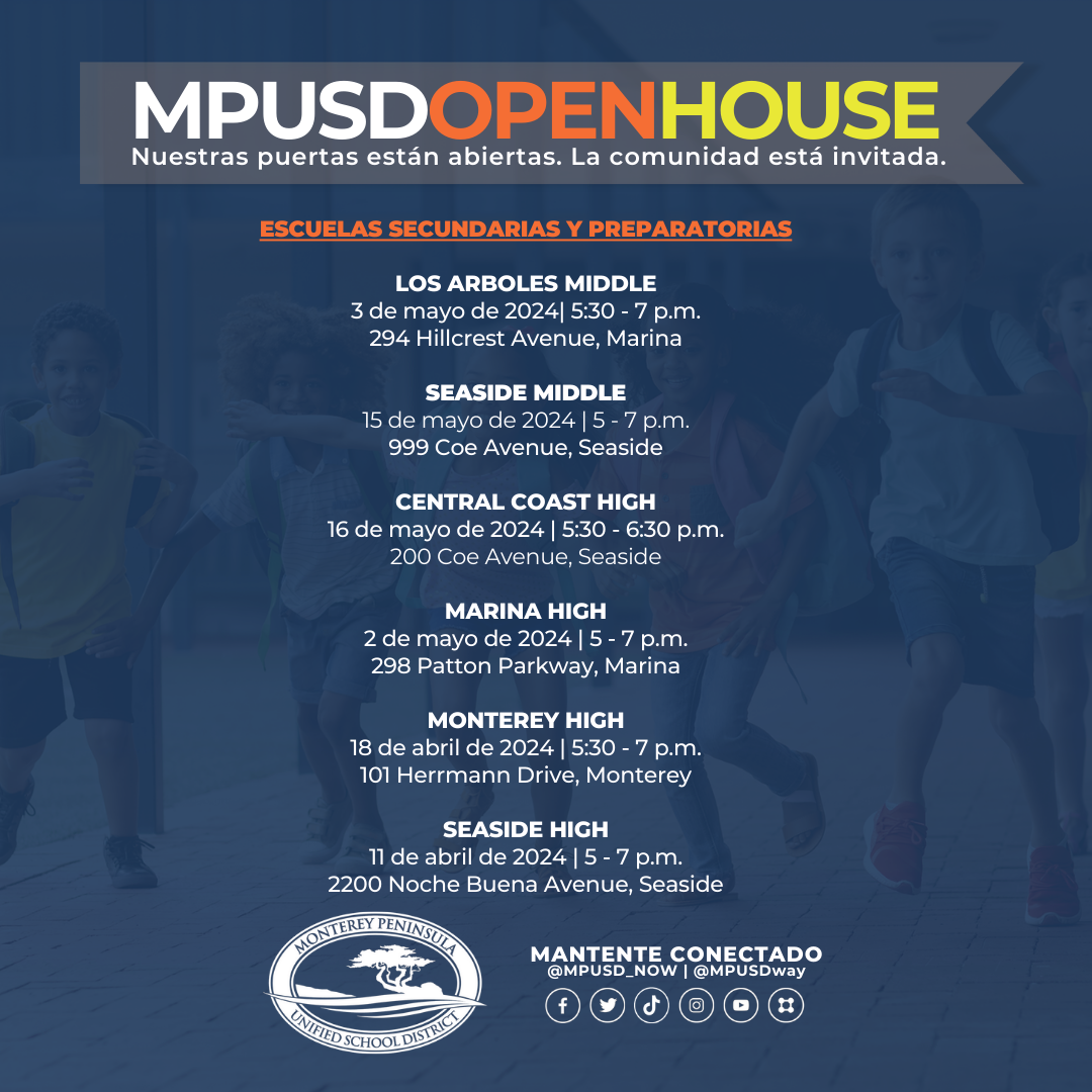 Spanish Middle and High School Open Houses